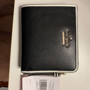 Kate Spade small black bi fold wallet